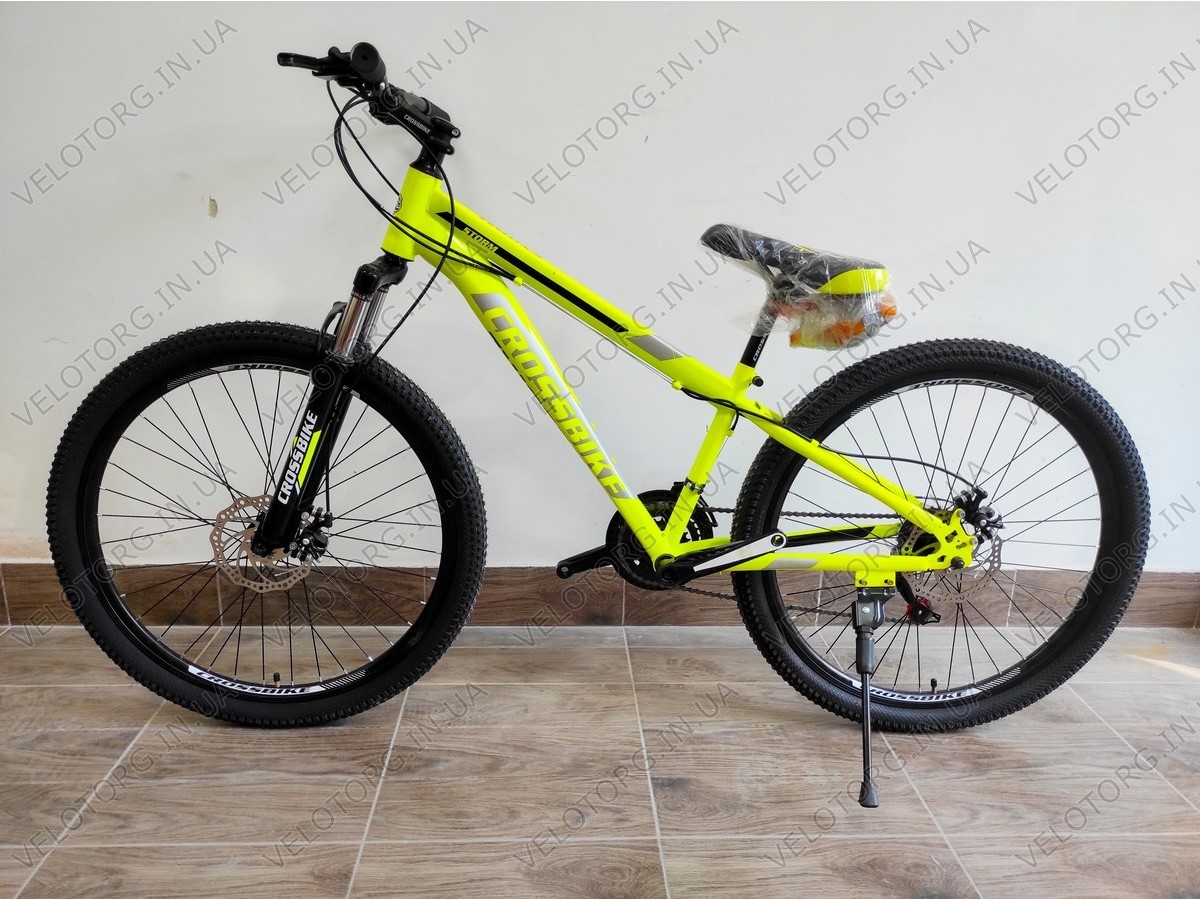 Купити Велосипед CrossBike Storm 26 Рама-13 yellow жовтий за ціною